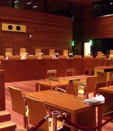 Ein Blick in den Sitzungssaal des Europäischen Gerichtshofes. (Foto: Stefan64 / Wikipedia)