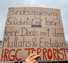 Eine Solidaritätskundgebung für Israel mit Kritik an der Bundesregierung, Foto: Aktion 3. Welt Saar