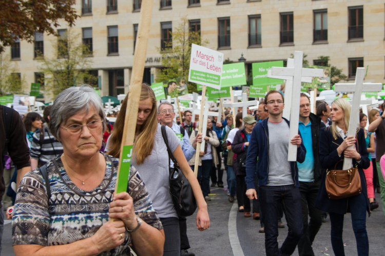 Der „Marsch für das Leben“ ist eine den wichtigsten Veranstaltungen für die „Lebensschützer“-Szene. (Foto: Frank Nicolai)